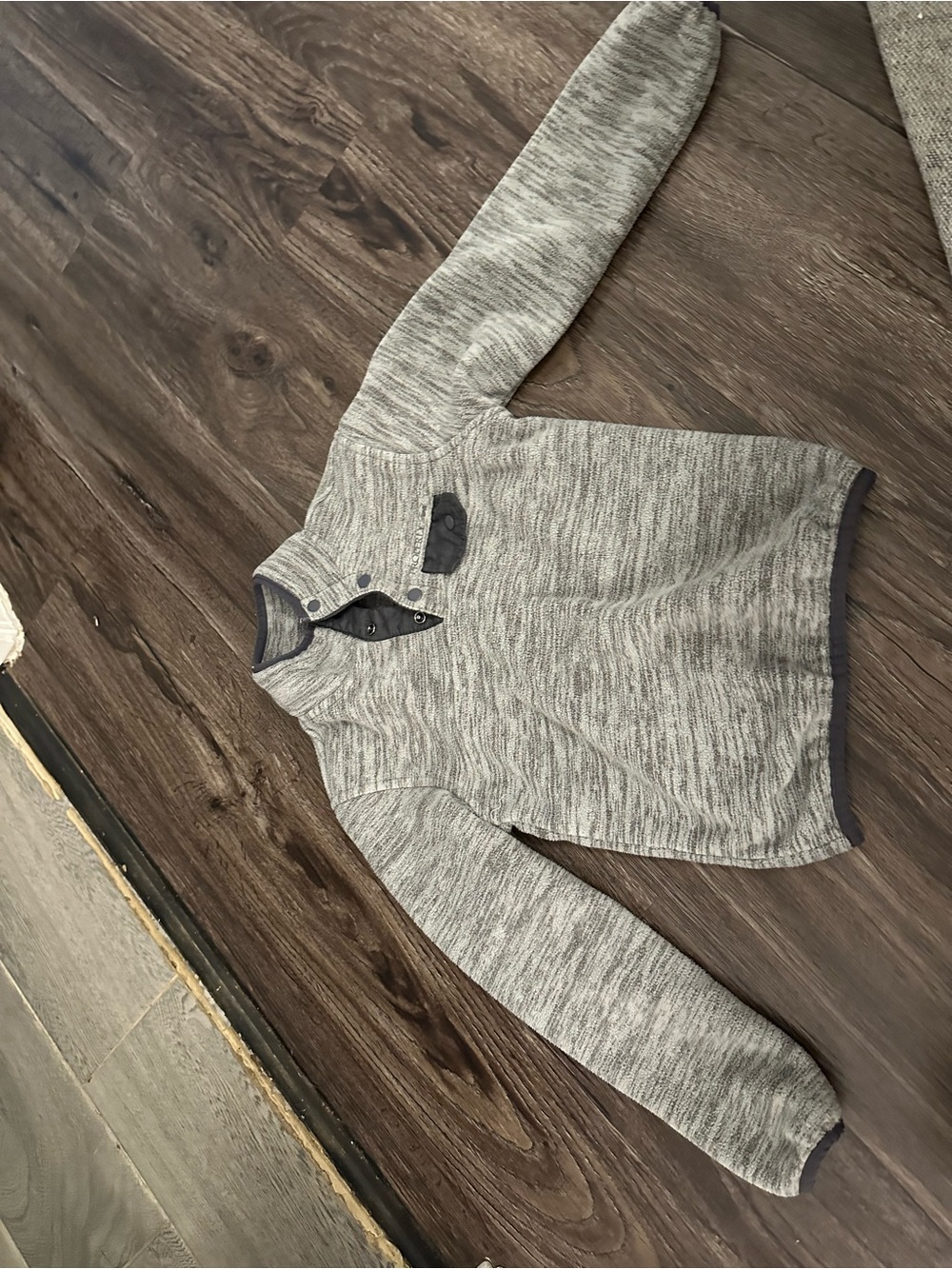 Properly Tied Gray Fleece Snap Pullover 4T Boys Quarter Snap Sweater